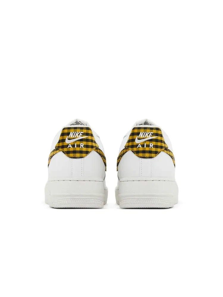 Кроссовки Nike Wmns Air Force 1 Low 'Bronzine Gingham' — изображение 7 из 9, белый//черный