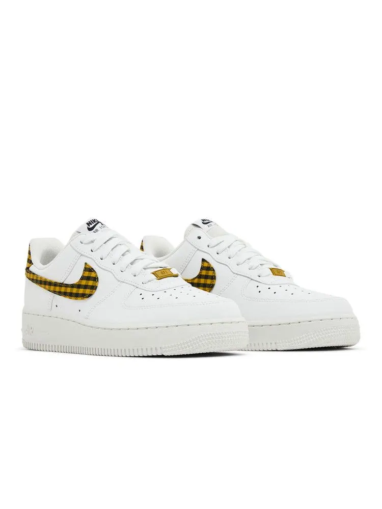 Кроссовки Nike Wmns Air Force 1 Low 'Bronzine Gingham' — изображение 9 из 9, белый//черный