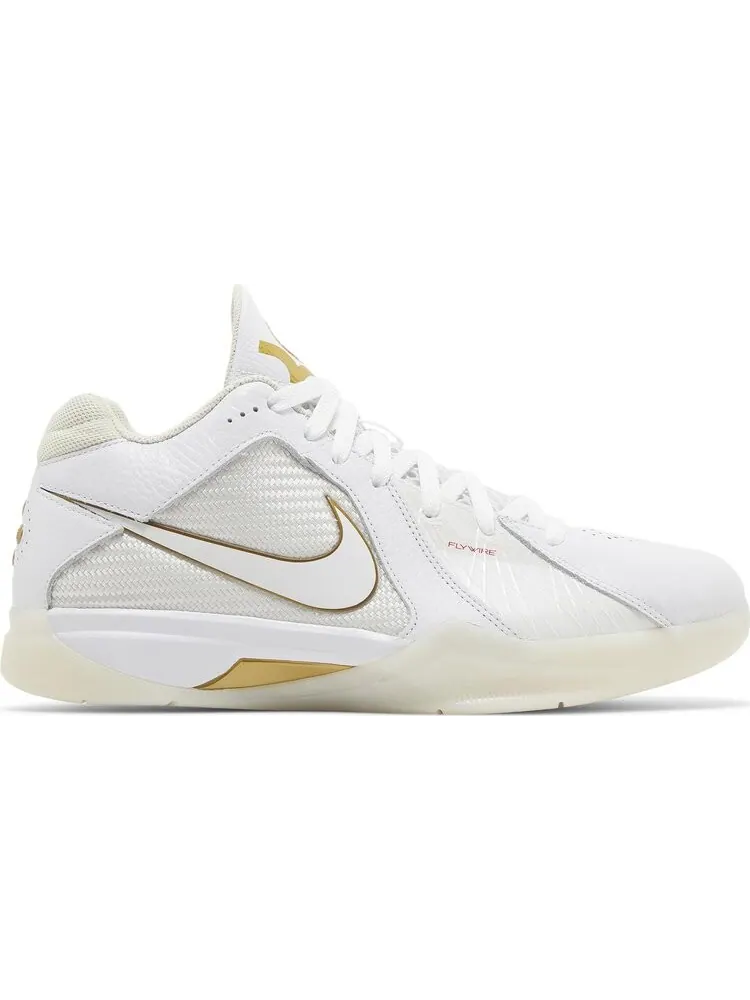 Кроссовки Nike Zoom KD 3 'White Metallic Gold' — изображение 1 из 4, белый