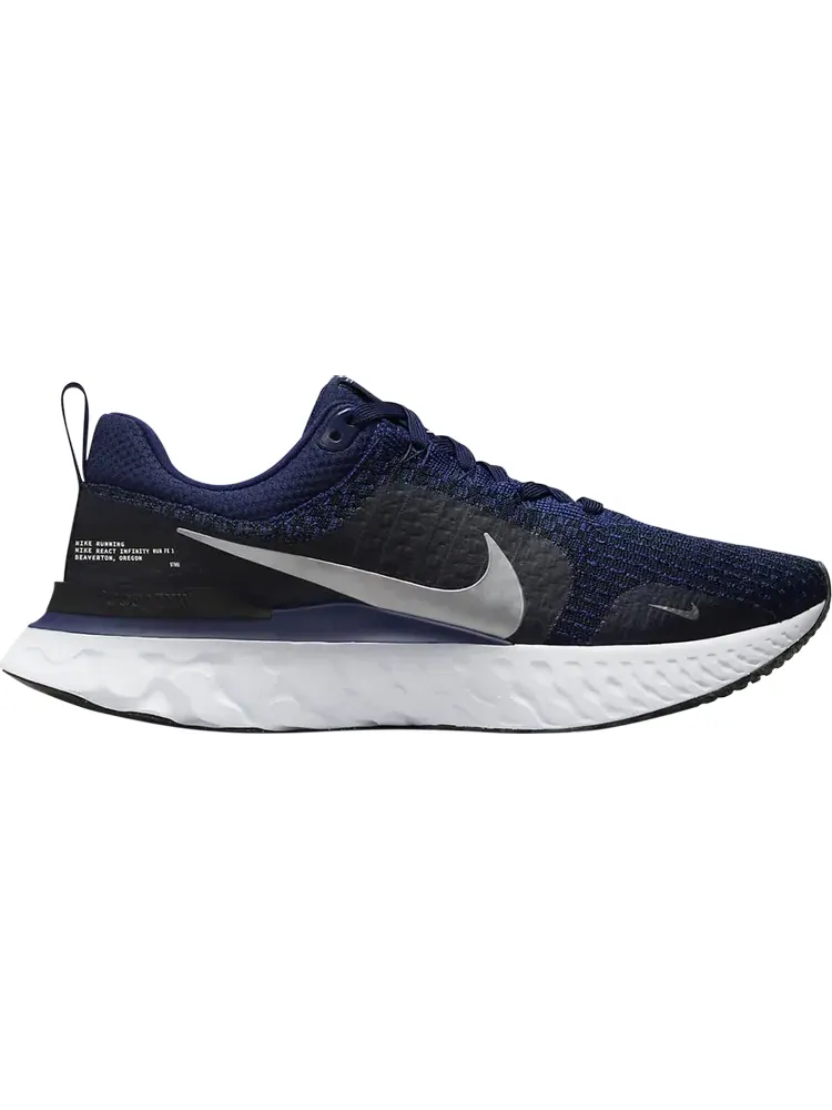 Кроссовки Nike React Infinity Run Flyknit 3 'College Navy Metallic Silver' — изображение 1 из 1, синий