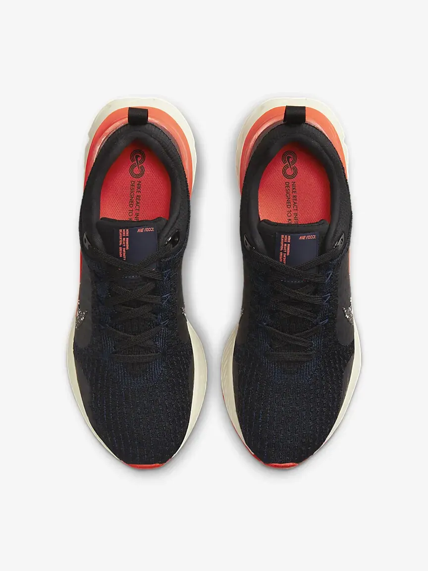 Кроссовки Nike React Infinity Run Flyknit 3 — изображение 2 из 4, черный/красный