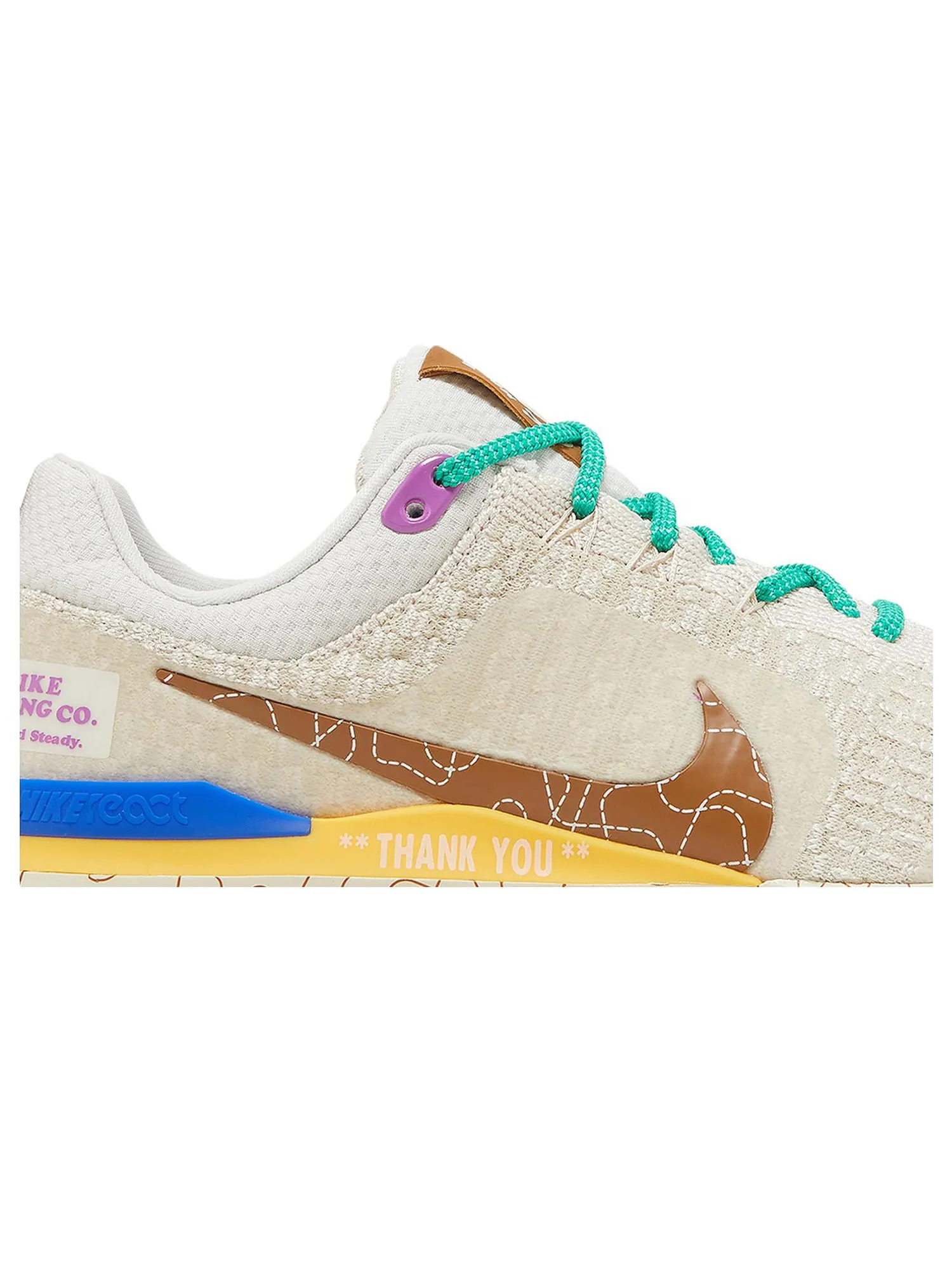 Кроссовки Nike React Infinity Run Flyknit 3 Premium 'Moving Company' — изображение 2 из 8, коричневый