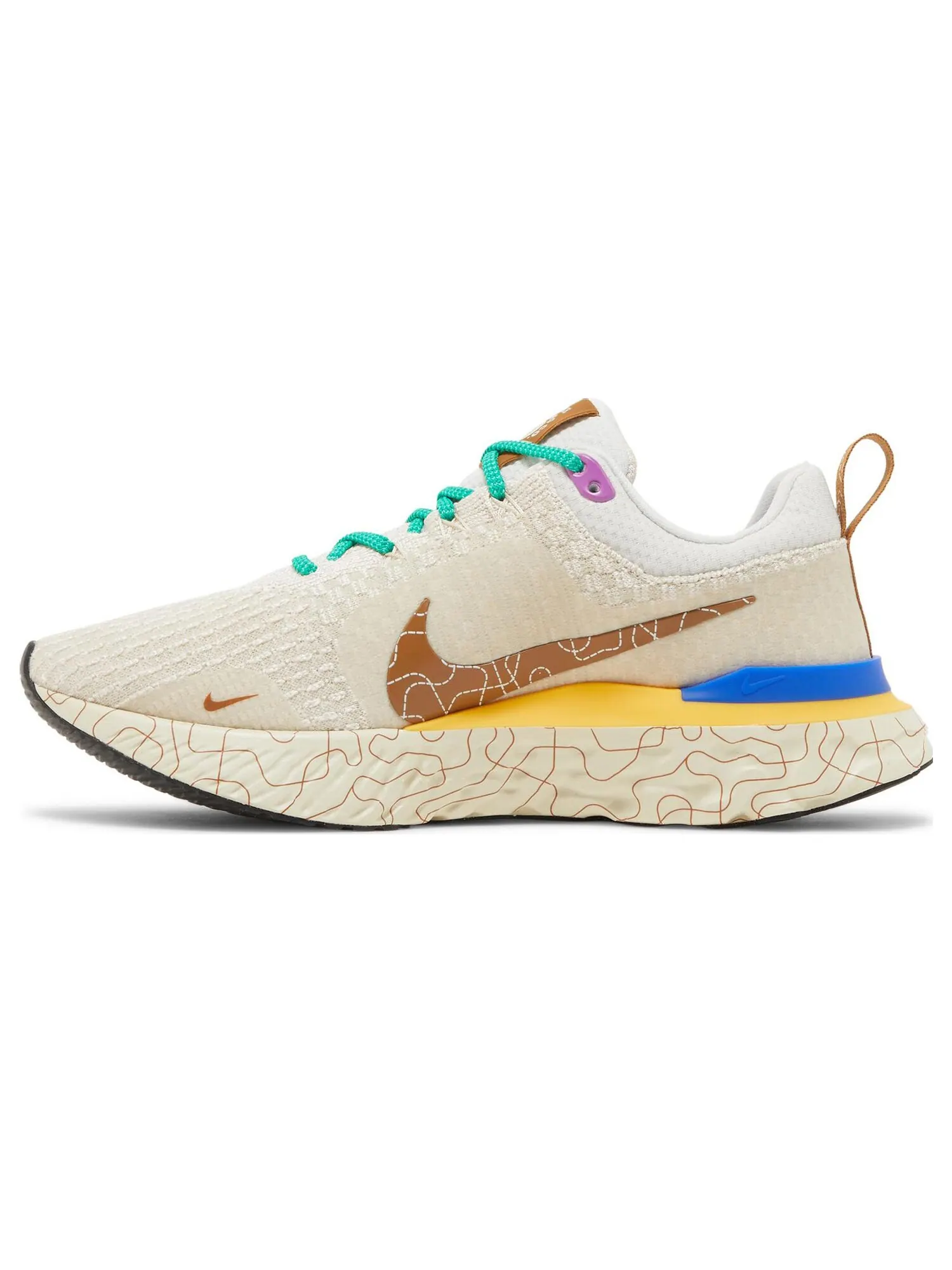 Кроссовки Nike React Infinity Run Flyknit 3 Premium 'Moving Company' — изображение 3 из 8, коричневый