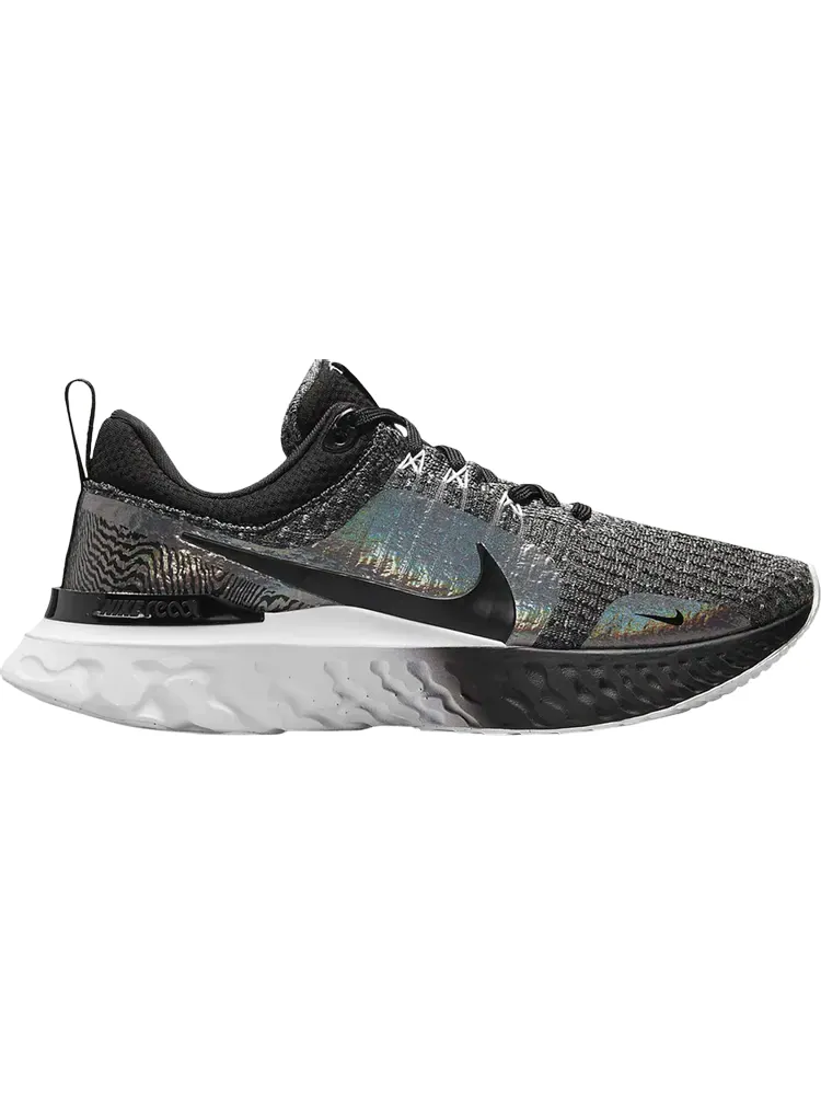 Кроссовки Nike Wmns React Infinity Run Flyknit 3 Premium 'Black Zebra Iridescent' — изображение 1 из 1, черный