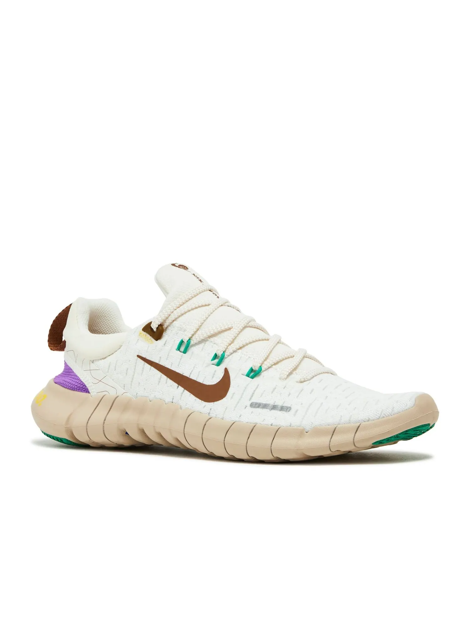 Кроссовки Nike Free Run 5.0 Next Nature Premium 'Moving Company' — изображение 2 из 4, бежевый