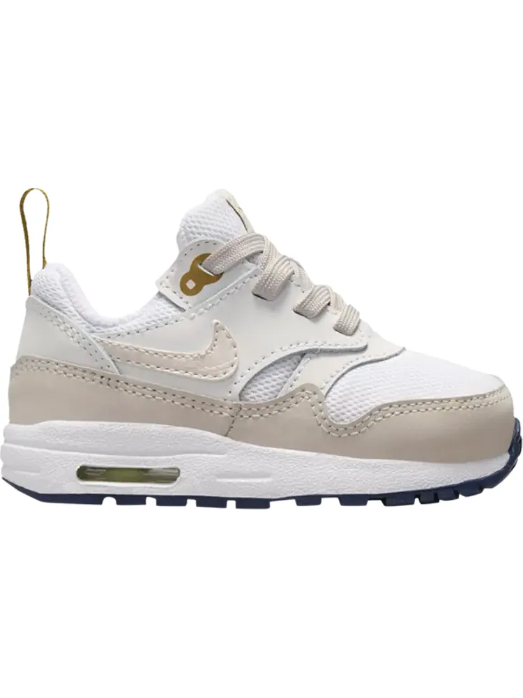 Кроссовки Air Max 1 EasyOn TD 'White Light Orewood Brown' — изображение 1 из 1, белый