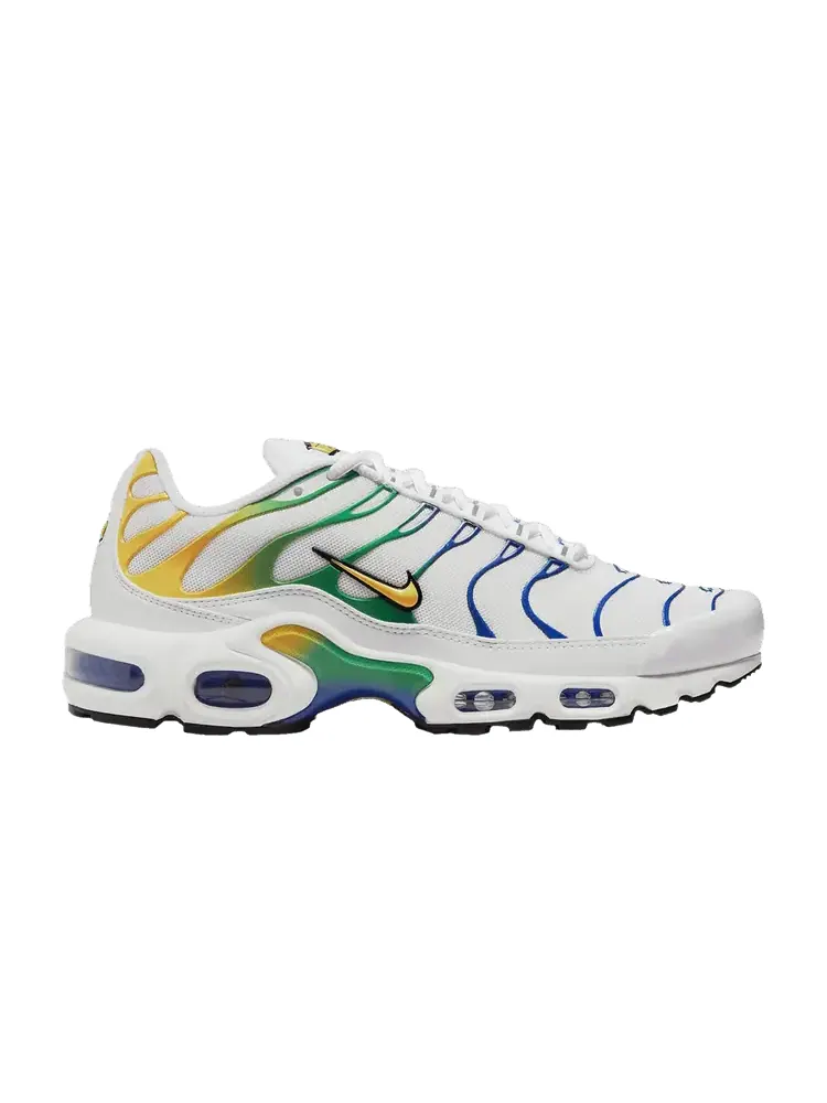 Кроссовки Nike Wmns Air Max Plus 'Brazil' — изображение 1 из 1, белый/черный
