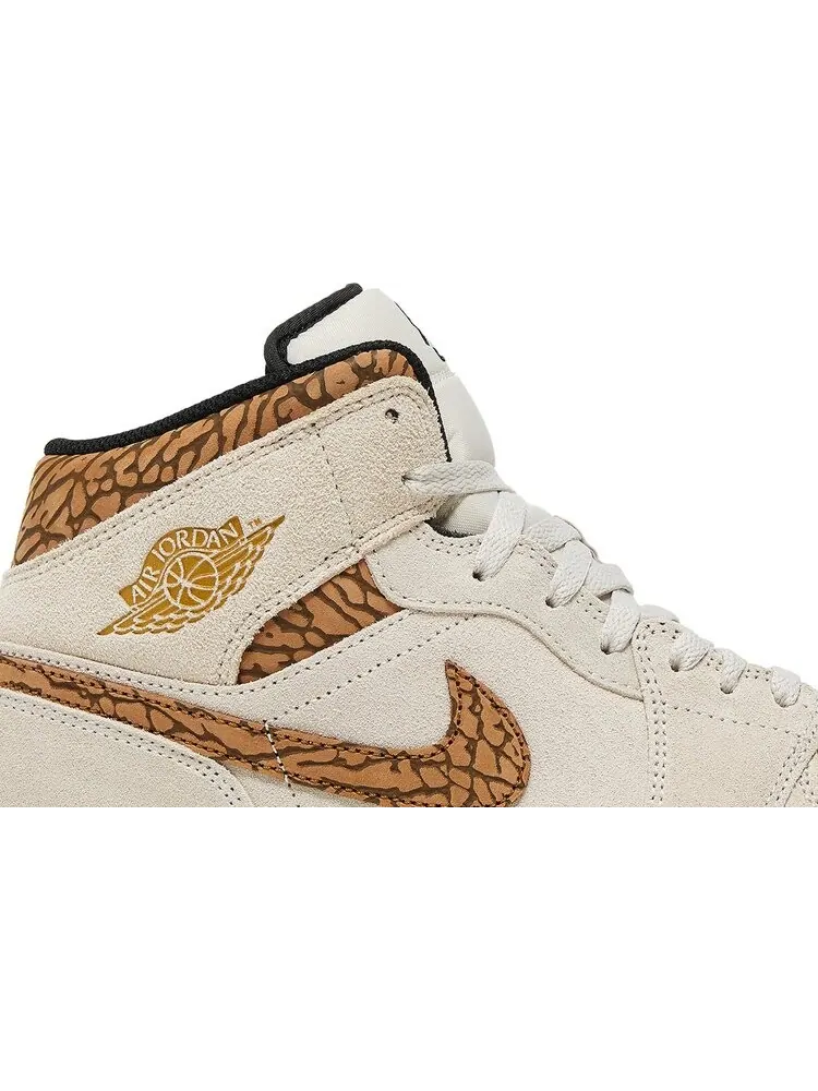 Кроссовки Air Jordan 1 Mid SE 'Brown Elephant' — изображение 2 из 4, коричневый