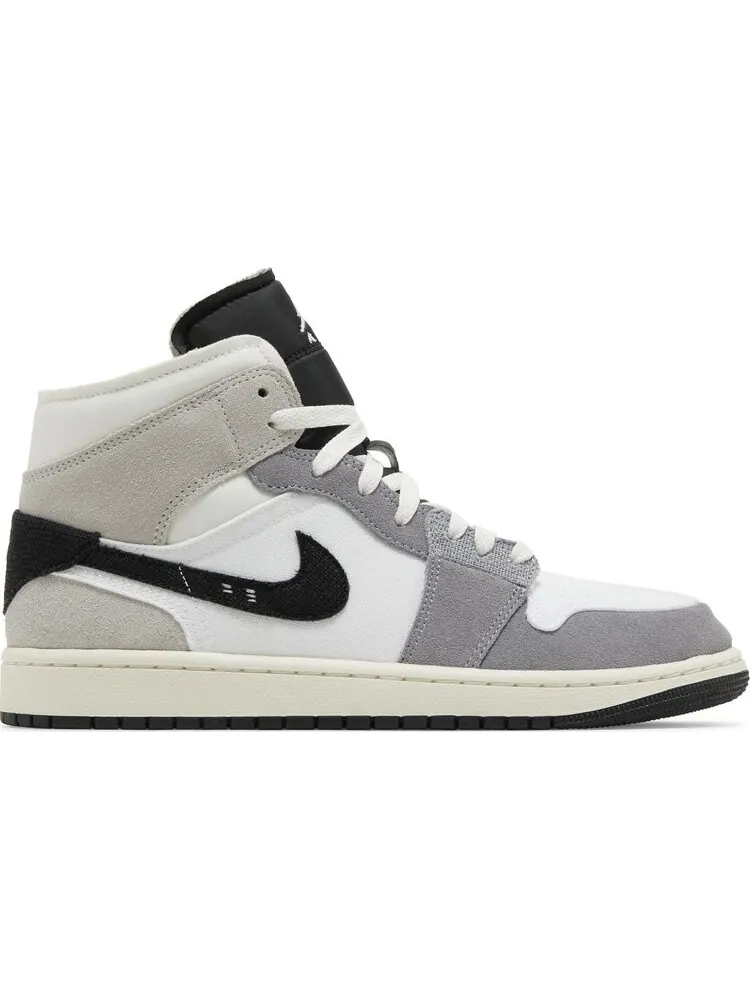 Кроссовки Air Jordan 1 Mid SE Craft 'Inside Out - Cement Grey' — изображение 1 из 4, серый