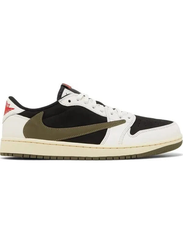 Кроссовки Travis Scott x Wmns Air Jordan 1 Retro Low OG — изображение 1 из 11, оливковый