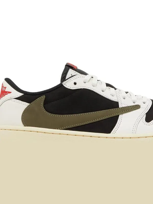 Кроссовки Travis Scott x Wmns Air Jordan 1 Retro Low OG — изображение 2 из 11, оливковый