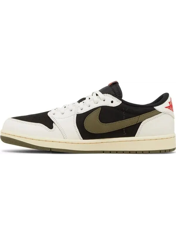 Кроссовки Travis Scott x Wmns Air Jordan 1 Retro Low OG — изображение 3 из 11, оливковый