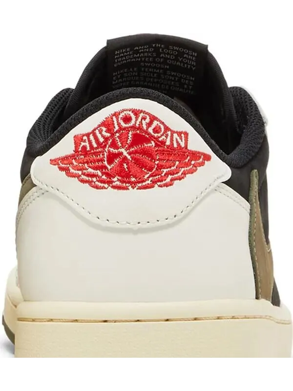 Кроссовки Travis Scott x Wmns Air Jordan 1 Retro Low OG — изображение 7 из 11, оливковый