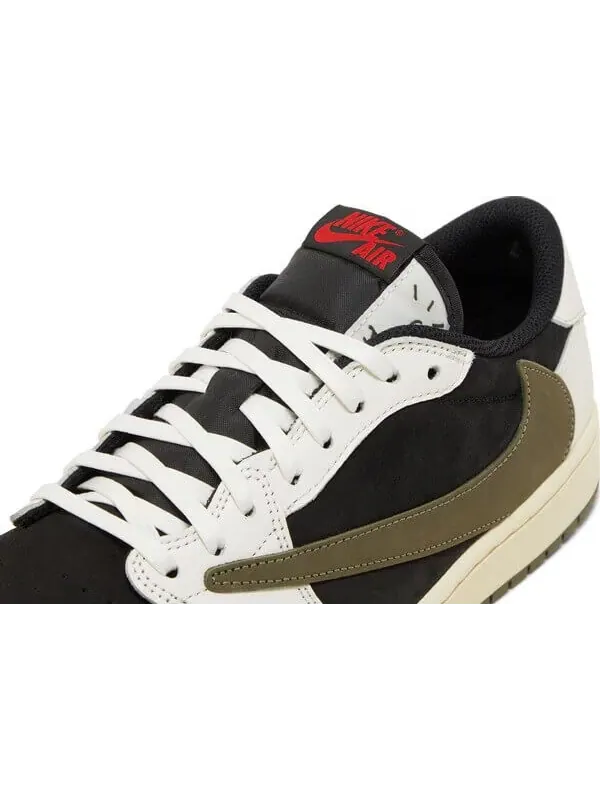Кроссовки Travis Scott x Wmns Air Jordan 1 Retro Low OG — изображение 9 из 11, оливковый