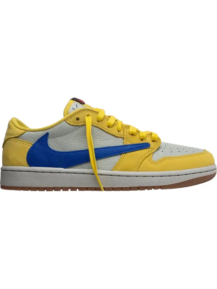 Кроссовки Travis Scott x Wmns Air Jordan 1 Retro Low OG SP 'Canary' — изображение 1 из 1, желтый