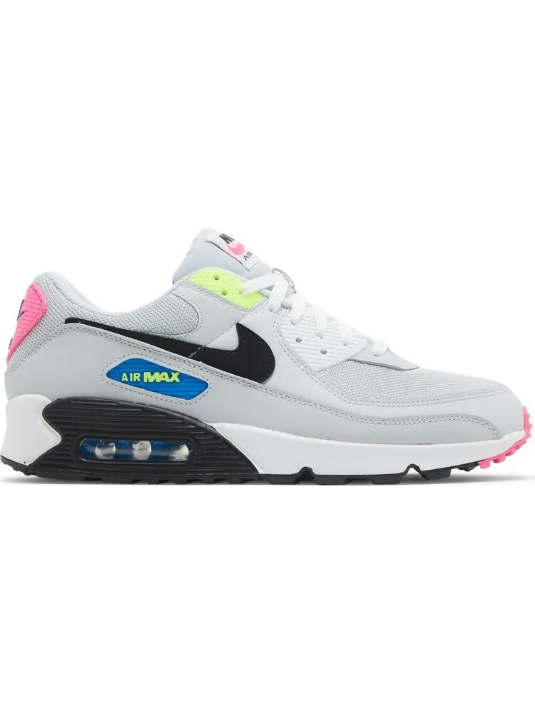 Кроссовки Nike Air Max 90 'Grey Neon' — изображение 1 из 8, серый