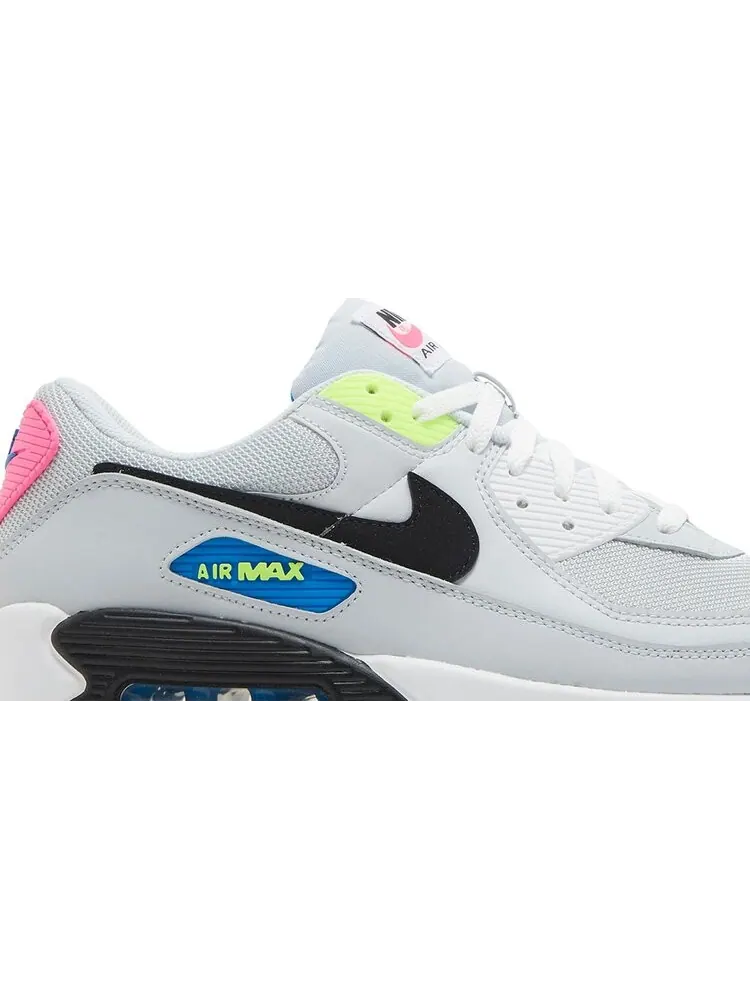 Кроссовки Nike Air Max 90 'Grey Neon' — изображение 2 из 8, серый