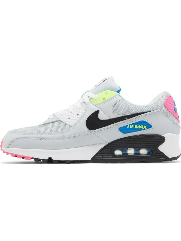 Кроссовки Nike Air Max 90 'Grey Neon' — изображение 3 из 8, серый