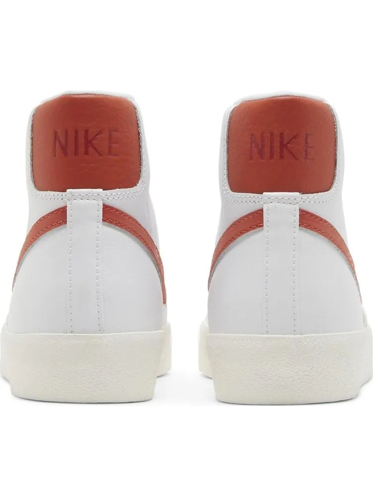 Кроссовки Nike Wmns Blazer Mid '77 'White Orange' — изображение 6 из 8, белый