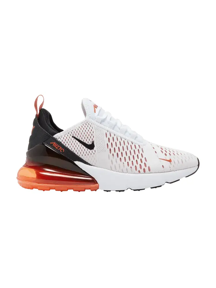 Кроссовки Nike Wmns Air Max 270 'White Mantra Orange' — изображение 1 из 9, белый/черный/оранжевый