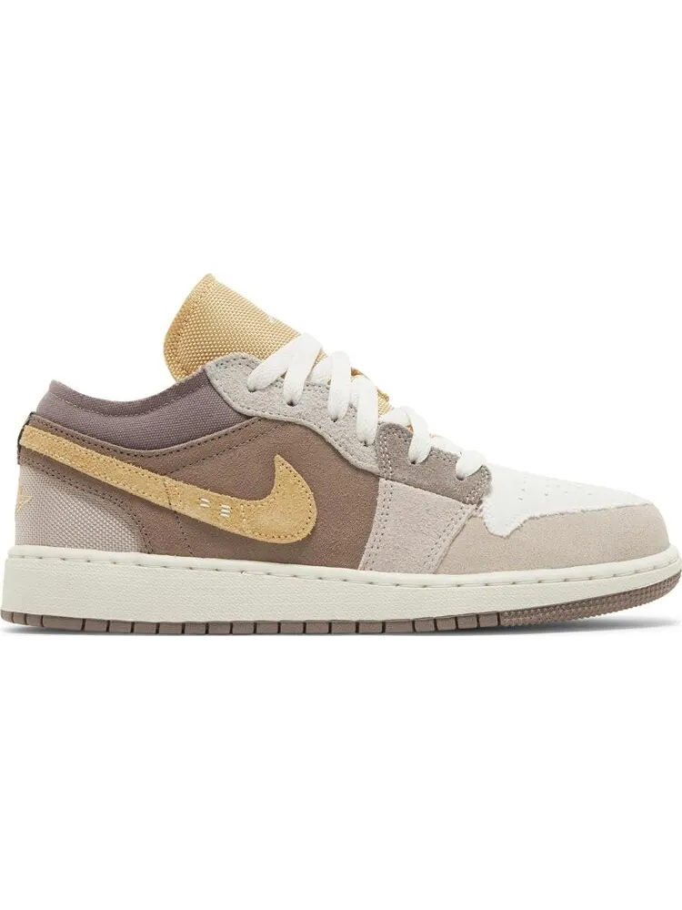Кроссовки Air Jordan 1 Low SE Craft GS 'Inside Out - Taupe Haze' — изображение 1 из 4, загар