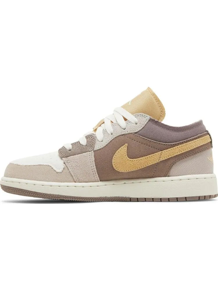 Кроссовки Air Jordan 1 Low SE Craft GS 'Inside Out - Taupe Haze' — изображение 3 из 4, загар