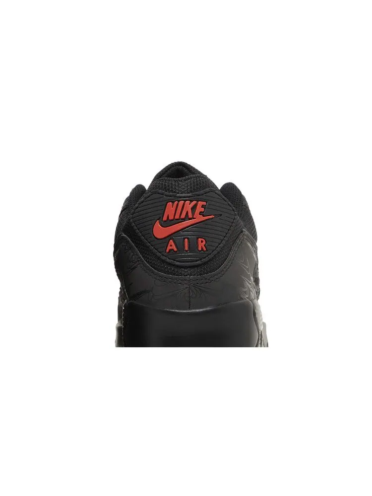 Кроссовки Nike Air Max 90 'Black Red Reflective' — изображение 8 из 9, черный