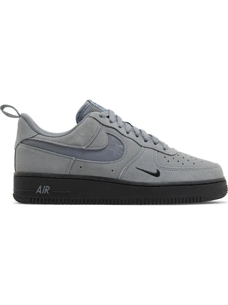 Кроссовки Air Force 1 '07 LV8 'Reflective Swoosh - Cool Grey' — изображение 1 из 4, серый