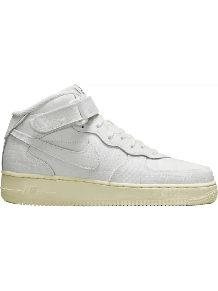 Кроссовки Nike Wmns Air Force 1 '07 Mid 'White Canvas' — изображение 1 из 1, белый