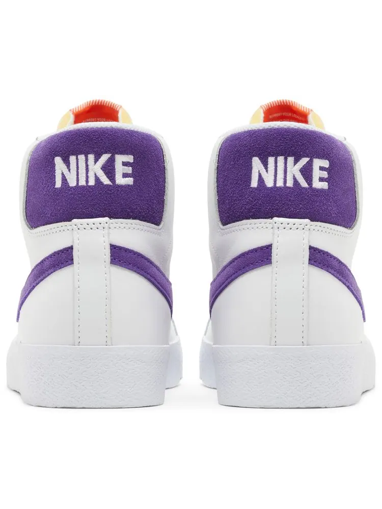 Кроссовки Nike Blazer Mid SB 'Court Purple' — изображение 6 из 8, белый