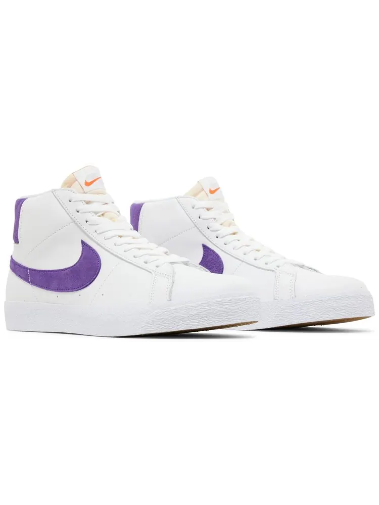 Кроссовки Nike Blazer Mid SB 'Court Purple' — изображение 8 из 8, белый