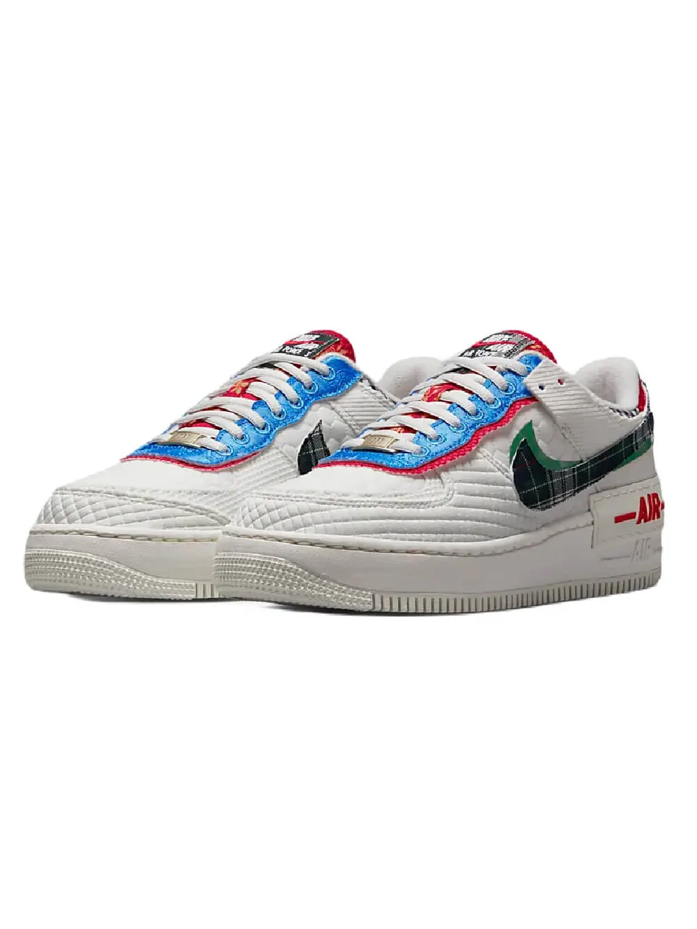 Кросcовки Nike Air Force 1 Shadow — изображение 2 из 8, белый-светлый синий