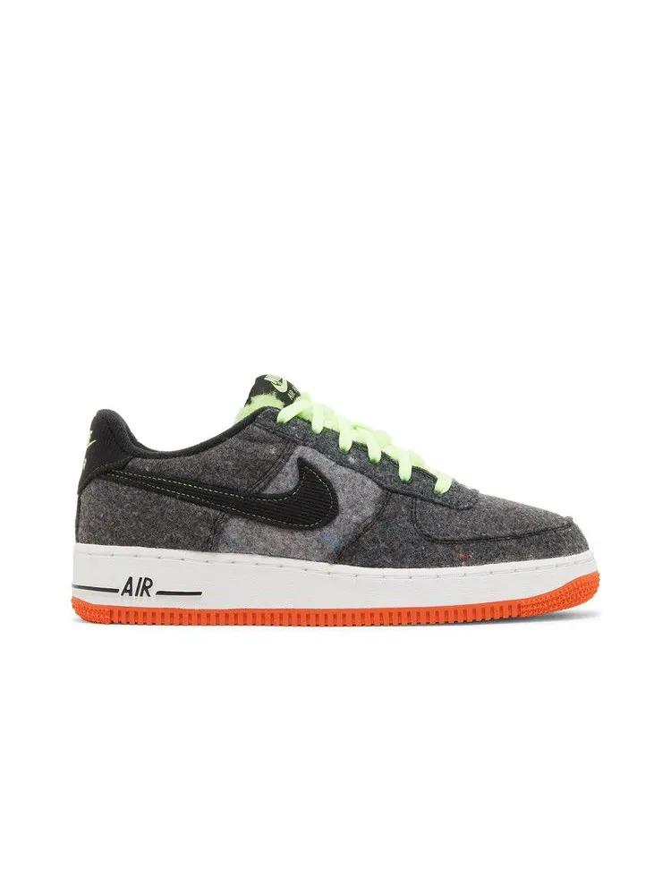 Кроссовки Nike Air Force 1 LV8 GS 'Halloween - Spooktacular' — изображение 2 из 9, черный/черный/зеленый