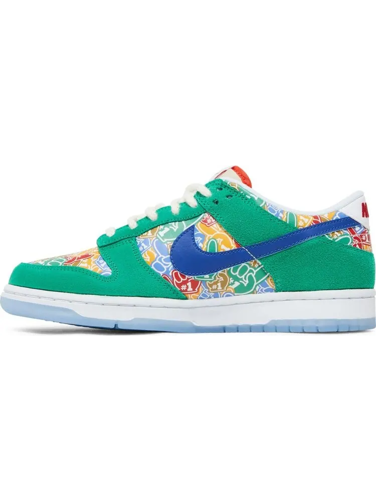 Кроссовки Nike Dunk Low GS 'Foam Finger' — изображение 3 из 8, зеленый