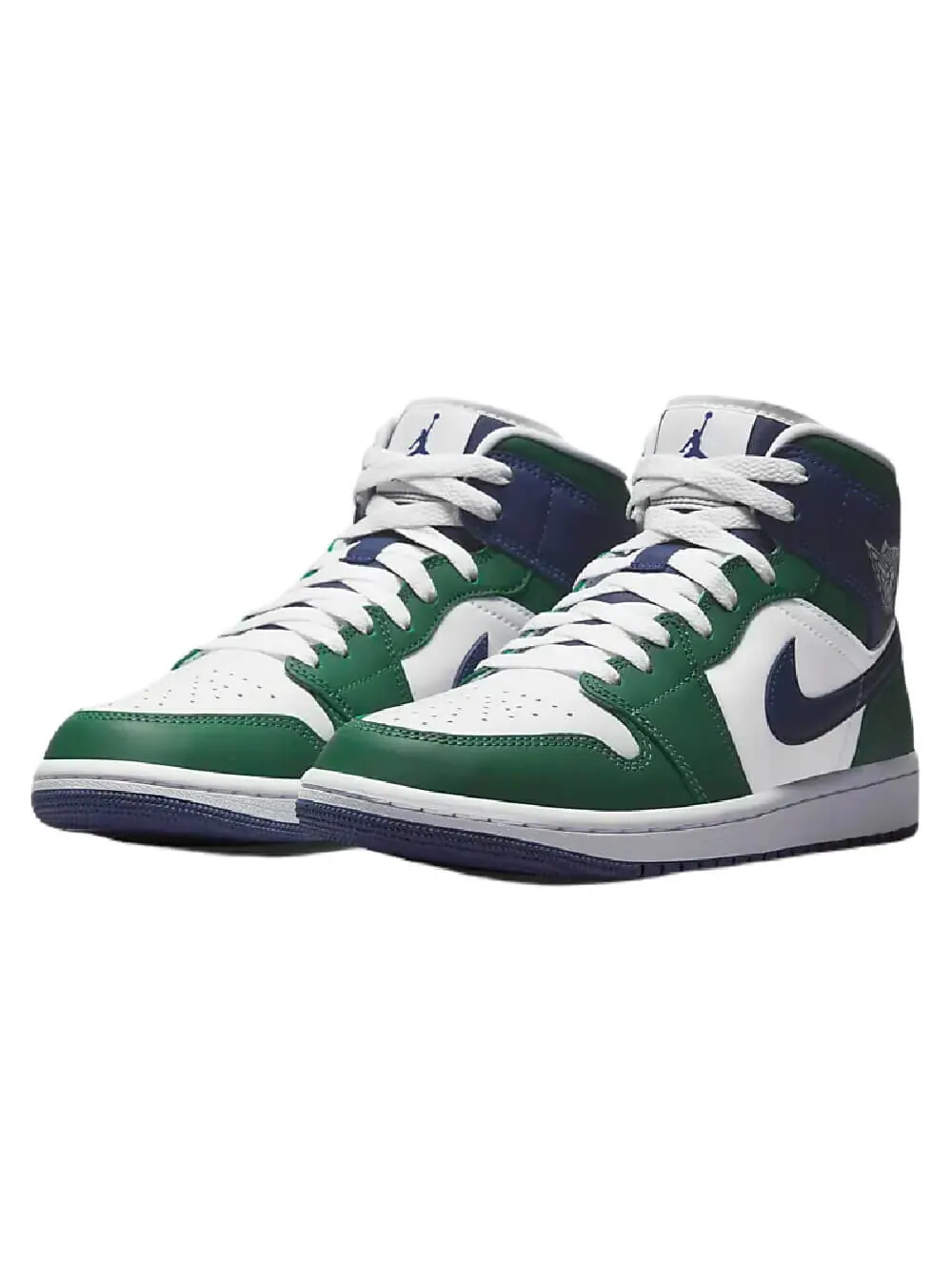 Кроссовки Nike Air Jordan 1 Mid SE — изображение 2 из 9, зеленый/белый/синий