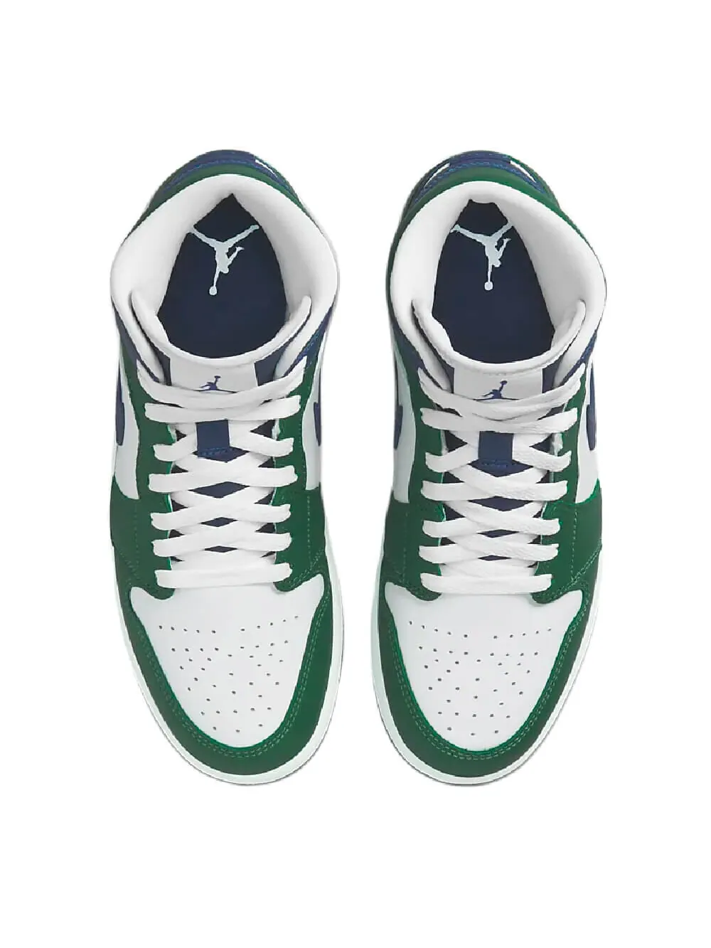 Кроссовки Nike Air Jordan 1 Mid SE — изображение 3 из 9, зеленый/белый/синий