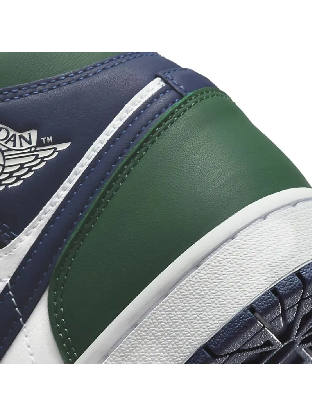 Кроссовки Nike Air Jordan 1 Mid SE — изображение 7 из 9, зеленый/белый/синий