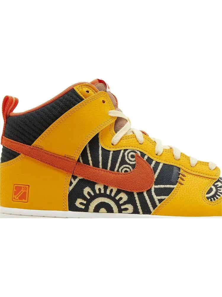 Кроссовки Nike Dunk High 'Somos Familia' — изображение 2 из 8, оранжевый