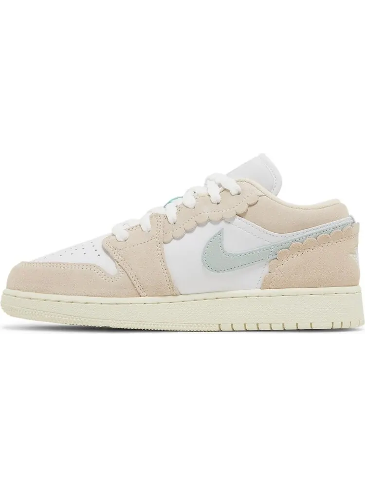 Кроссовки Air Jordan 1 Low SE GS 'Scalloped Edge' — изображение 3 из 4, розовый