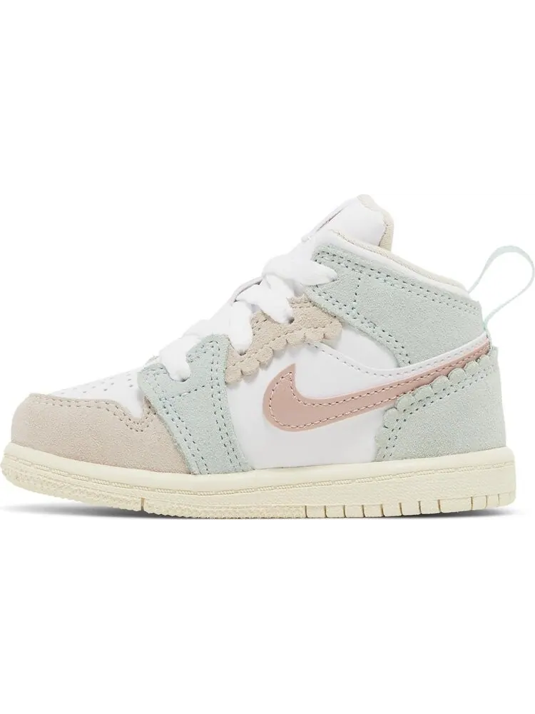 Кроссовки Air Jordan 1 Mid SE TD 'Scalloped Edge' — изображение 3 из 4, розовый