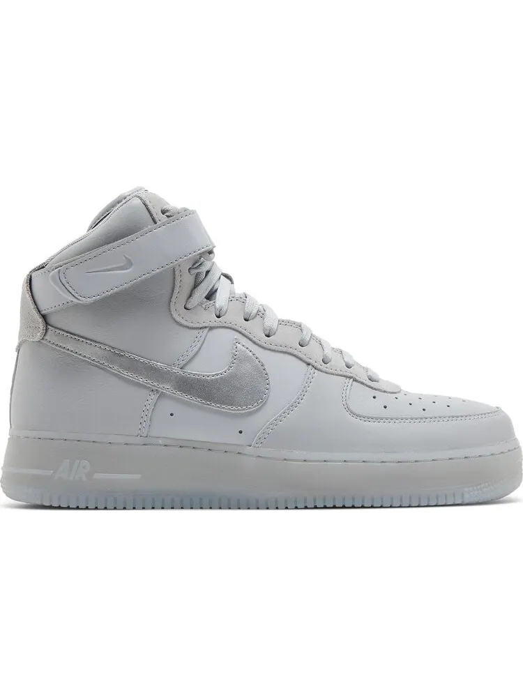 Кроссовки Nike Air Force 1 High 'Wolf Grey Metallic Silver' — изображение 1 из 8, серый