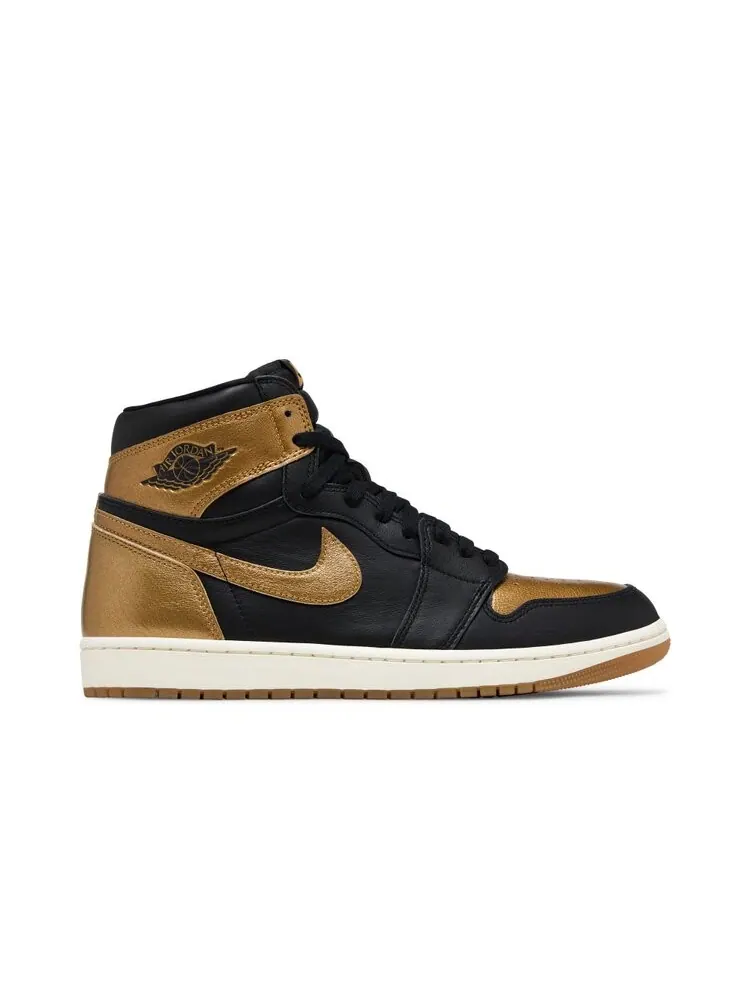 Кроссовки Air Jordan 1 Retro High OG — изображение 1 из 4, черный золотистый