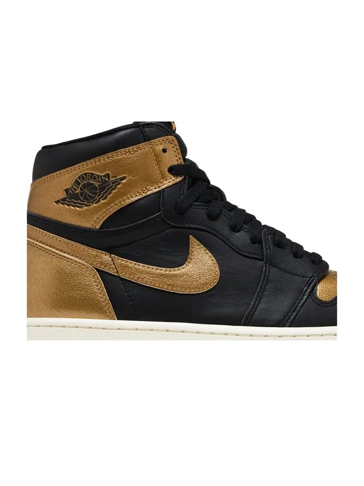 Кроссовки Air Jordan 1 Retro High OG — изображение 2 из 4, черный золотистый
