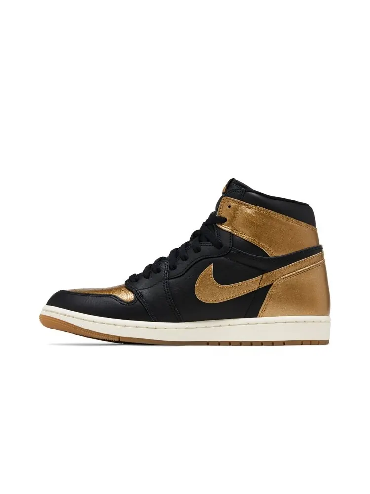 Кроссовки Air Jordan 1 Retro High OG — изображение 3 из 4, черный золотистый