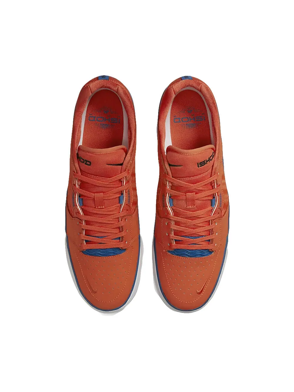 Скейтерские кеды Nike SB Ishod Wair Premium — изображение 2 из 6, оранжевый/голубой