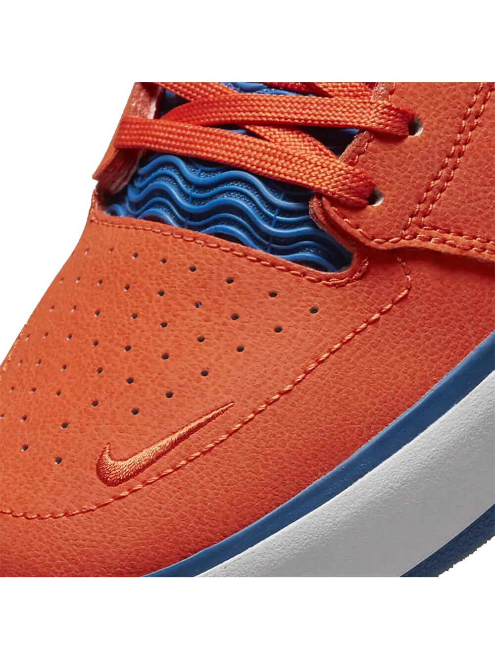 Скейтерские кеды Nike SB Ishod Wair Premium — изображение 5 из 6, оранжевый/голубой