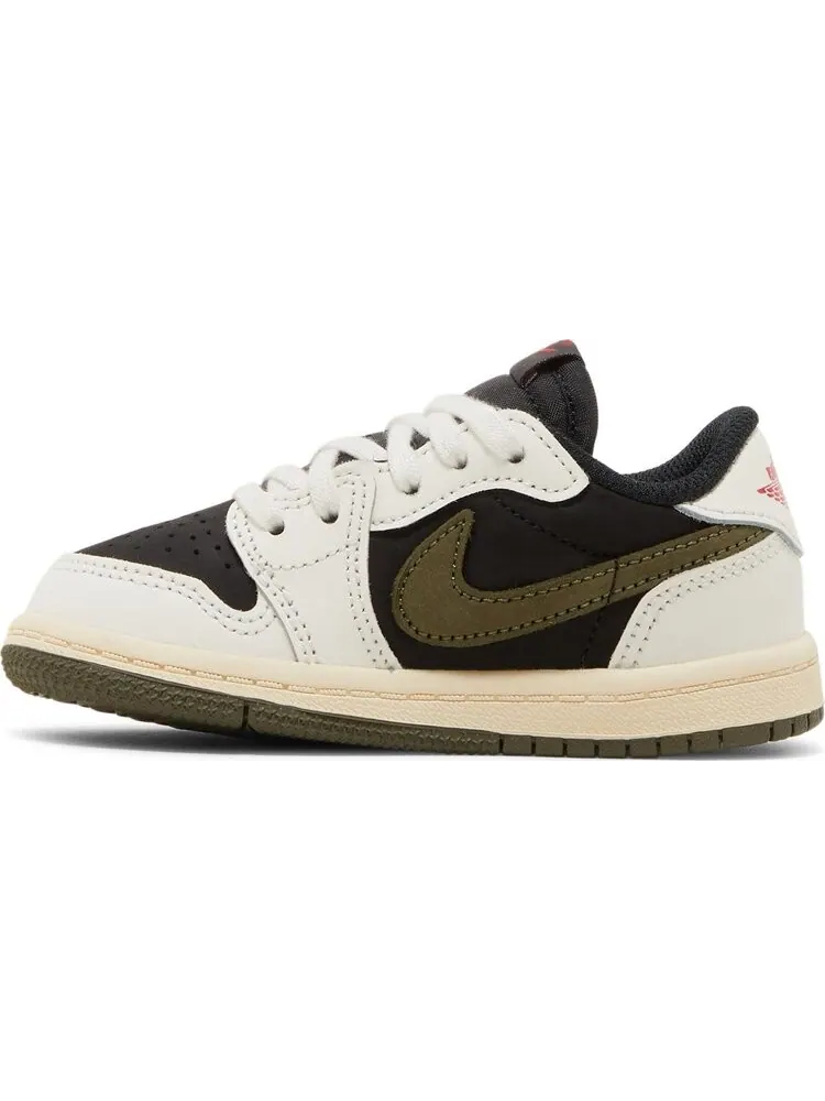 Кроссовки Travis Scott x Air Jordan 1 Low OG TD Olive — изображение 3 из 8, зеленый