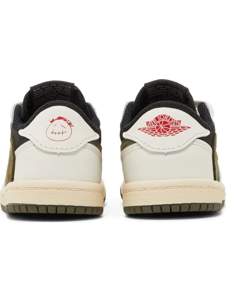 Кроссовки Travis Scott x Air Jordan 1 Low OG TD Olive — изображение 6 из 8, зеленый