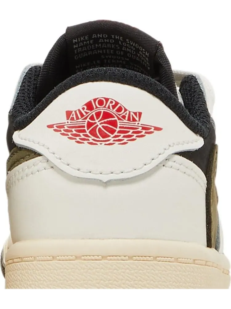 Кроссовки Travis Scott x Air Jordan 1 Low OG TD Olive — изображение 7 из 8, зеленый