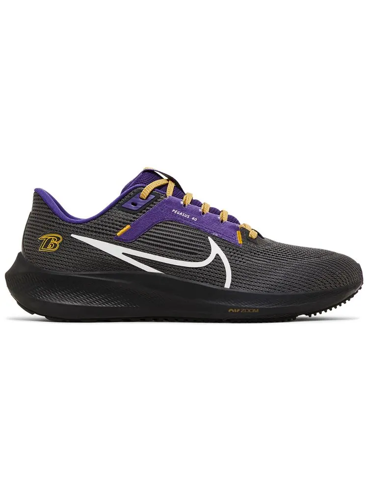 Кроссовки Nike NFL x Air Zoom Pegasus 40 'Baltimore Ravens' — изображение 1 из 8, черный